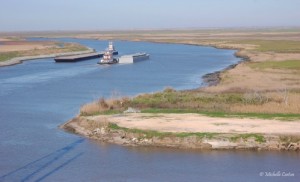 Barges on Gulf Intracoastal Waterway